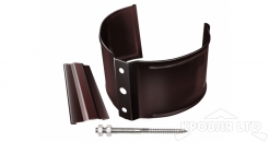 Кронштейн трубы на кирпич Грендлайн 100мм RAL 8017 шоколад