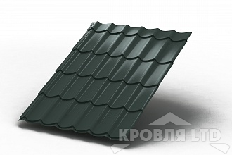 Металлочерепица Ламонтерра X, PURETAN RR 11 xромовый зеленый, толщина 0,5