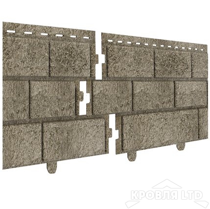 Фасадная панель Ю-ПЛАСТ  "Кирпич" Бежевый