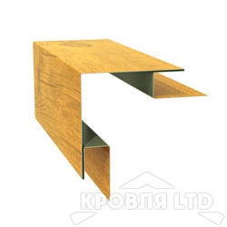 Планка угла внешнего сложного, под дерево Golden Dub, толщина 0,45