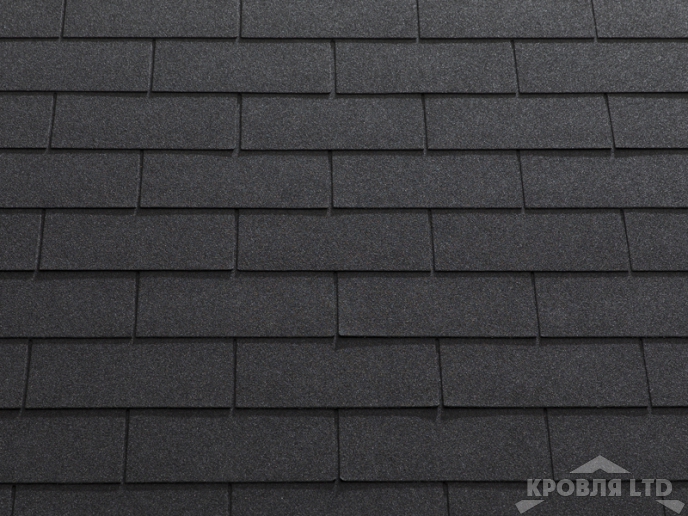 Гибкая черепица Катепал Коллекция 3T цвет Черный
