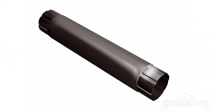Труба круглая Грендлайн  90мм 1м RAL 8017 шоколад