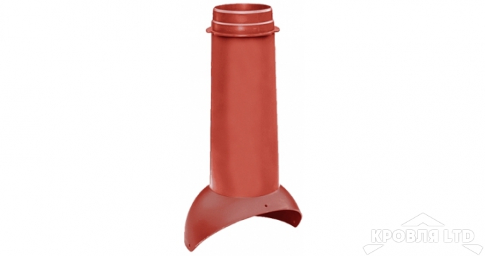 Выход вентиляции Pipe-VT KROVENT красный
