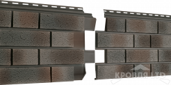 Фасадная панель Ю-ПЛАСТ Стоун Хаус S-Lock Клинкер Нордик Пепел