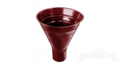 Воронка водосборная, Грендлайн 125/90 мм RAL 3011 коричнево-красный