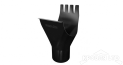 Воронка для водостока Грендлайн 125/90 мм RAL 9005 черный