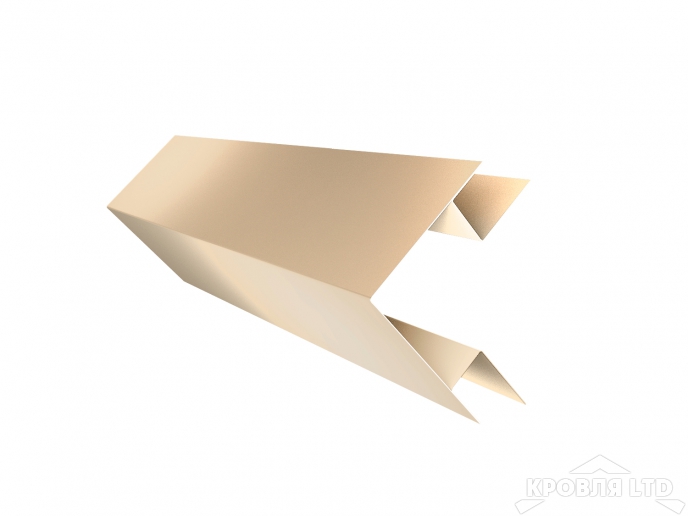 Планка угла внешнего сложного, под дерево White Dub, толщина 0,45