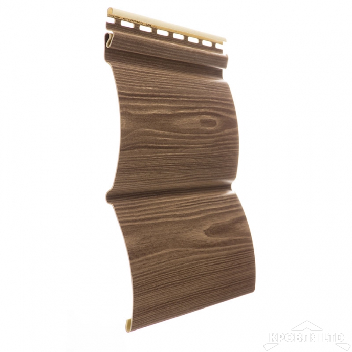 Сайдинг виниловый блок хаус Döcke Lux Монреаль цвет Кедр 3,6 м