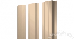 Штакетник П-образный А 0,45 PE RAL 1015 светлая слоновая кость