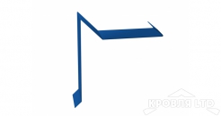 Планка торцевая для мягкой кровли S5, Полиэстер RAL 5005 сигнальный синий,толщина 0,45