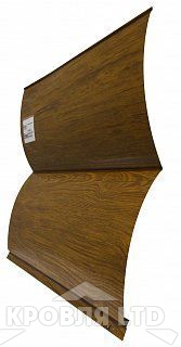 Сайдинг металлический "Венец" под дерево КЕДР008 0,45
