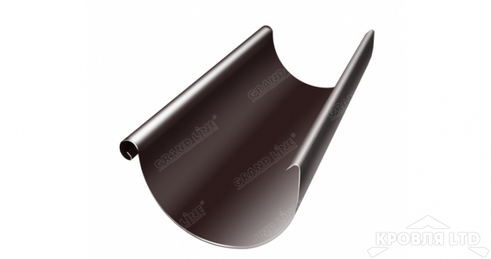 Желоб полукруглый Oптима 3м 125мм RAL 8017 шоколад