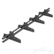 Снегозадержатель Roofsystems серия EСONOM d-25 EURO, Полиэстер RAL 7024серый графит, 3м