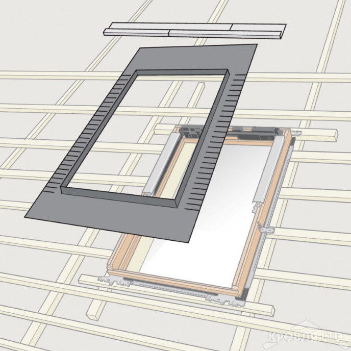 Гидроизоляционный  фартук VELUX BFX 1000 94х118