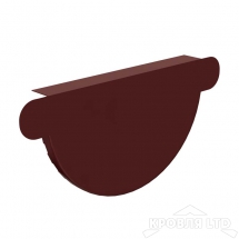 Заглушка желоба водостока Проект 185/150 Ral 8017 шоколад