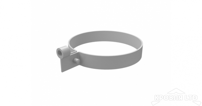 Хомут трубы ПВХ Grand Line Ral 120/87 Ral 9003 Белый