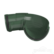 ТН ПВХ D125/82 ММ УГОЛ ЖЕЛОБА, РЕГУЛИРУЕМЫЙ 90°-150° ЗЕЛЕНЫЙ Rall 6005