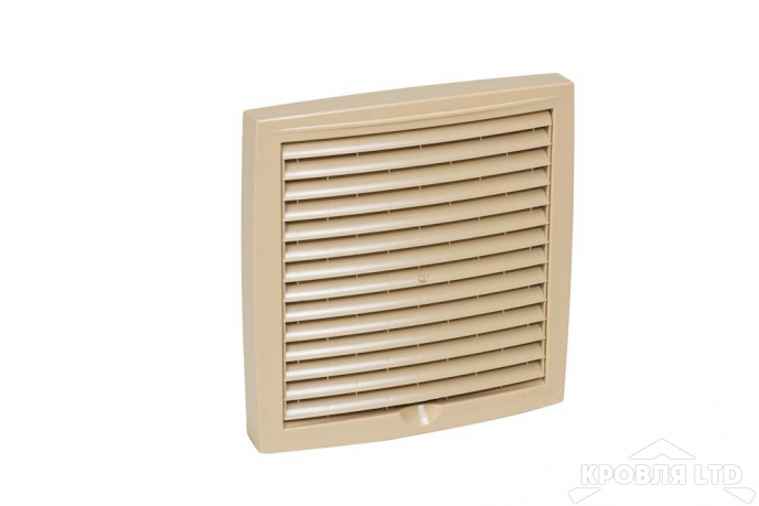 Наружная вентиляционная решетка 150х150 цвет бежевый