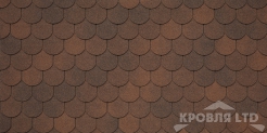Гибкая черепица Тегола серия Категория КОМФОРТ Assisi цвет Marrone 434