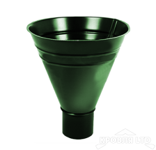 Воронка водосборная для водостока Foramina PUR д300/100 мм RAL 6005 зеленый мох