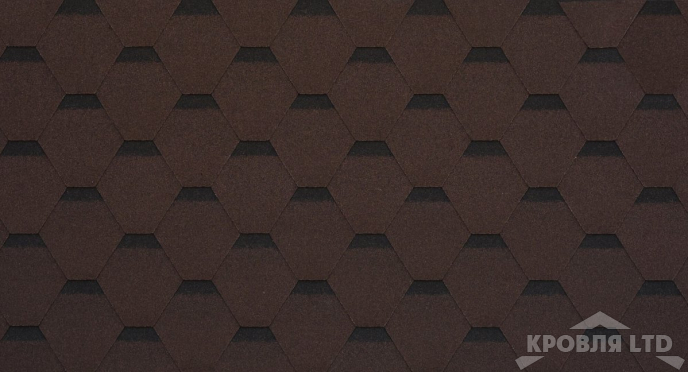 Гибкая черепица Шинглас серия Комфорт коллекция Сальса цвет Каштан