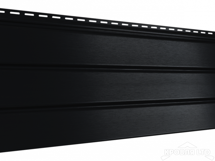 Софит PRO Ю пласт без перфорации цвет черный 3м