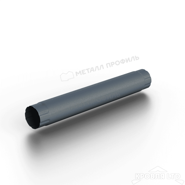 Труба соединительная МЕТАЛЛ ПРОФИЛЬ Foramina Freeze D100х1000 Grey