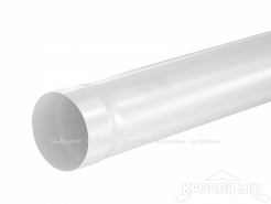 Труба водосточная для водостока Aквасистем 1м 90мм RAL 9003 белый