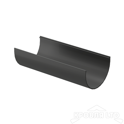 Желоб полукруглый для водостока Деке Премиум 120мм 3м RAL 7024 графит