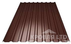 Профнастил С20, Полиэстер RAL 8017 шоколад, толщина 0,45