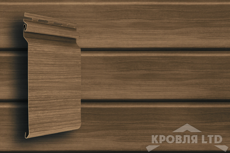 Сайдинг виниловый GL Natural-Брус Tundra  кедр  3,0 м