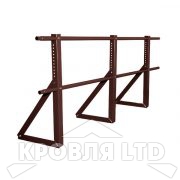 Кровельное ограждение Roofsystems серия ECONOM H-600 d25, Полиэстер RAL 8017 коричневый шоколад, 3м