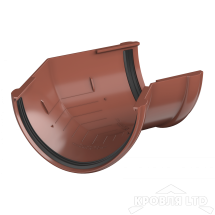 ТН ПВХ D125/82 ММ УГОЛ ЖЕЛОБА 135° КРАСНЫЙ Rall 8004