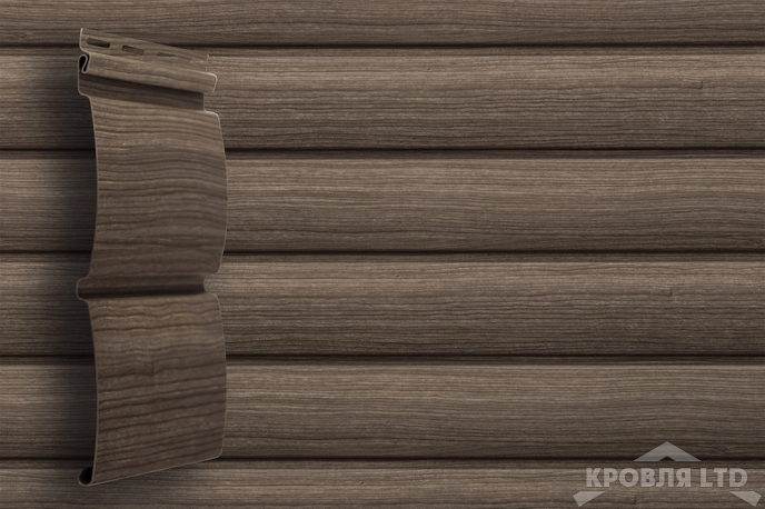 Сайдинг виниловый   GL Tundra Блок хаус трехслойный кедр 3,0 м