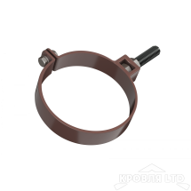 ТН ПВХ D125/82 ММ ХОМУТ ТРУБЫ УНИВЕРСАЛЬНЫЙ 140ММ КОРИЧНЕВЫЙ  Rall 8017