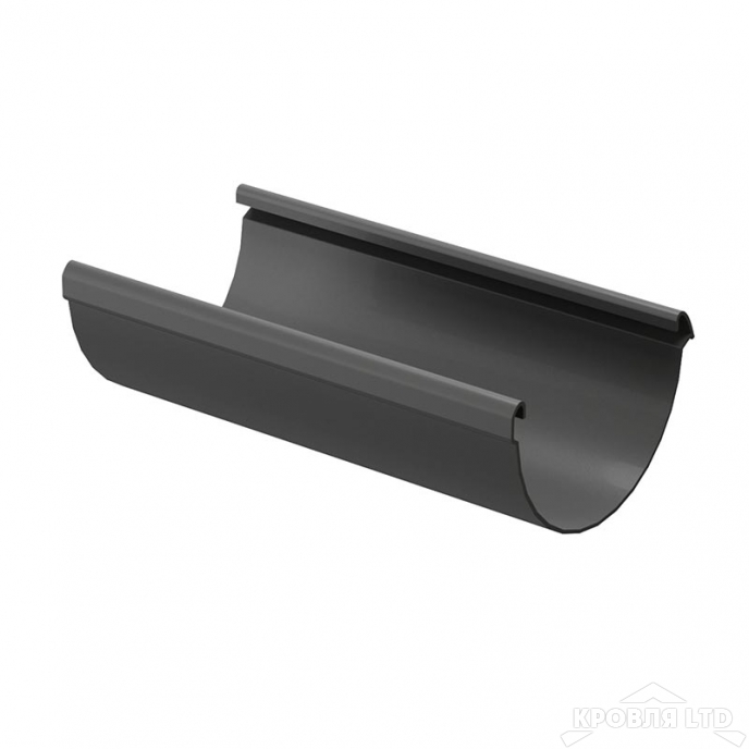 Желоб водосточный полукруглый Деке Люкс 3м  графит