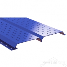 Софит  двойной металлический полная перфорация , Полиэстер RAL 5002 ультрамариново-синий, толщина 0,45