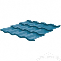 Металлочерепица Банга, Полиэстер RAL 5021 Морская волна, толщина 0,45