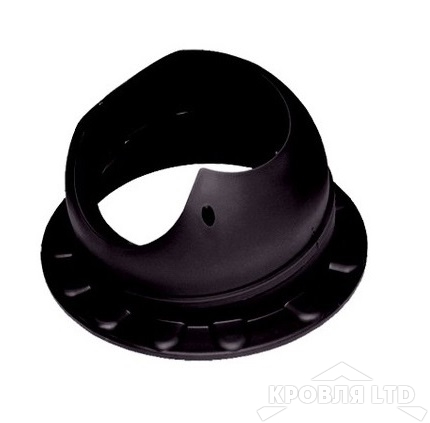 Основание для вентеляционной трубы Krovent Base-VT  Seam 110 черный для гибкой черепицы или фальцевой кровли