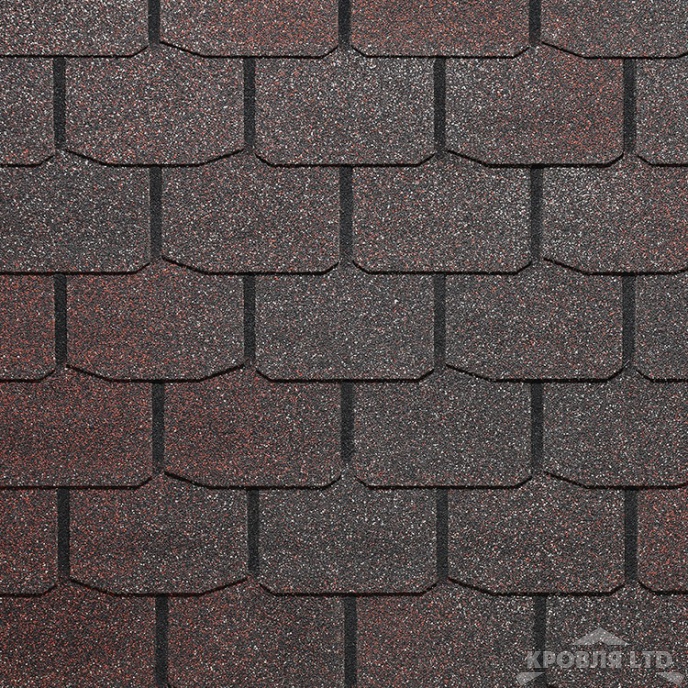 Гибкая черепица Дёке серия PREMIUM коллекция Цюрих цвет Изюм