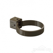Хомут универсальный для водостока Деке Премиум RAL8019 каштан