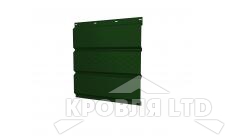 Софит тройной металлический центральная перфорация, Полиэстер RAL 6005 зеленый мох, толщина 0,45