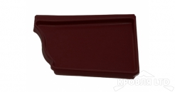 Заглушка правая Vortex 125/90 RAL 8017 шоколад