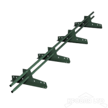 Снегозадержатель Roofsystems серия EСONOM d-25 EURO, Полиэстер RAL 6002зеленый лист, 3м