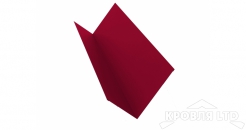 Планка примыкания 90х140, Полиэстер RAL 3003 рубиново-красный, толщина 0,45