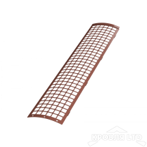 ТН ПВХ D125/82 ММ РЕШЕТКА ЖЕЛОБА ЗАЩИТНАЯ 0,6М КРАСНЫЙ Rall 8004