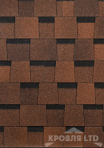 Гибкая ламинированная черепица Дёке серия STANDART  Коллекция DRAGON цвет Светло-коричневый