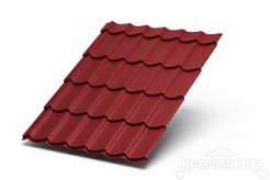 Металлочерепица Ламонтерра X, PURMAN RAL 3011 коричнево-красный, толщина 0,5