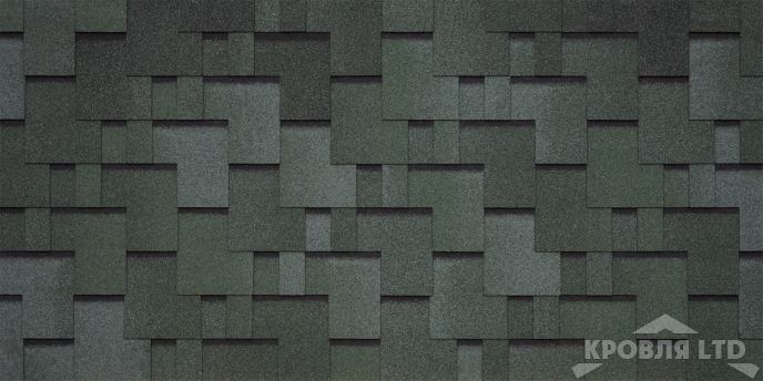 Гибкая черепица Тегола серия Категория БИЗНЕС UNICA LAZIO цвет Verde 474