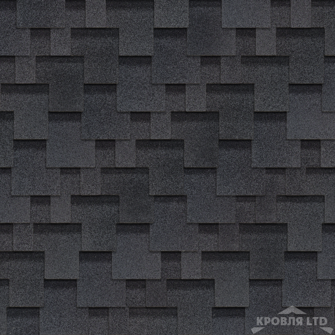 Гибкая черепица Шинглас серия Оптима коллекция  Аккорд цвет Серый